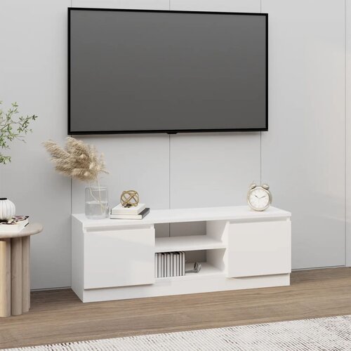 vidaXL TV omarica z vrati bela 102x30x36 cm Cene
