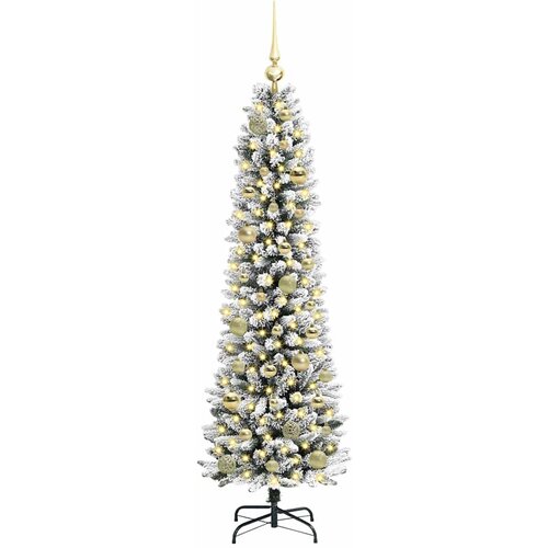  Umjetno božićno drvce Bijela 150 cm PVC i Metal i Plastika Slike