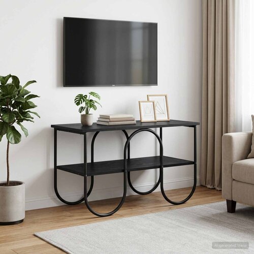  TV stalak 80 x 40 x 50 cm Crni hrast Konstruirano drvo Cijene