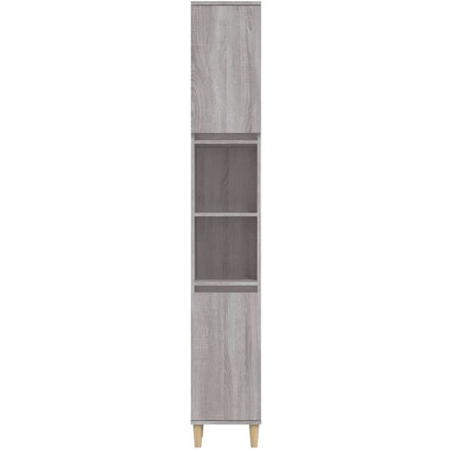  Kopalniška omarica siva sonoma 30x30x190 cm inženirski les Cene