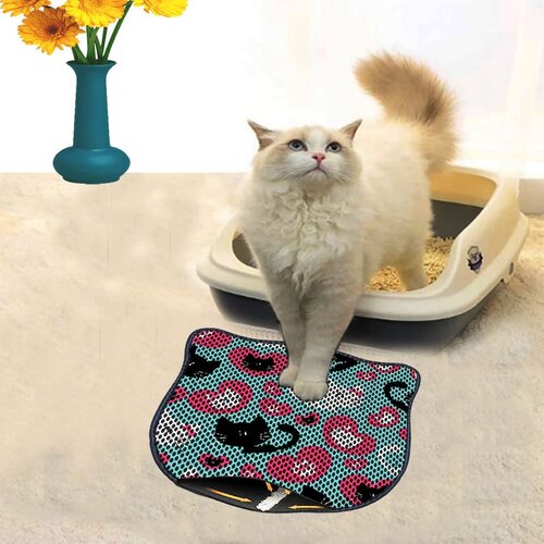 WALLXPERT Kdkafa0186 multicolor cat litter mat Cene