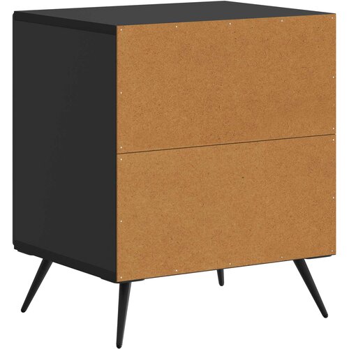  Noćni ormar Crna 43 x 34,5 x 50 cm Konstruirano drvo Slike