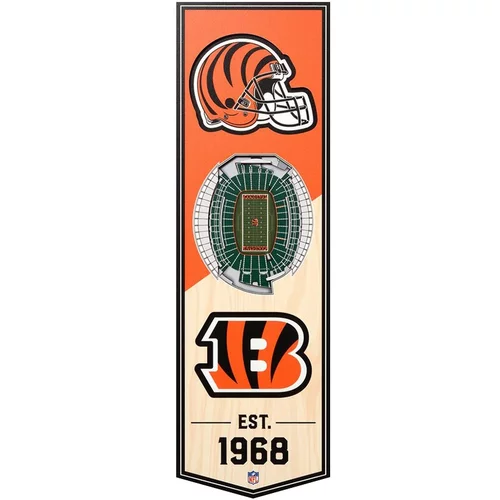 Drugo Cincinnati Bengals 3D Stadium Banner slika