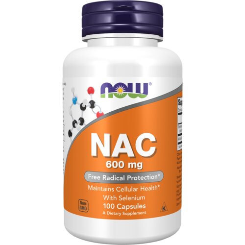 Now Foods nac 600 mg sa selenom – podrška za detoksikaciju i imunitet 100 kapsula Slike