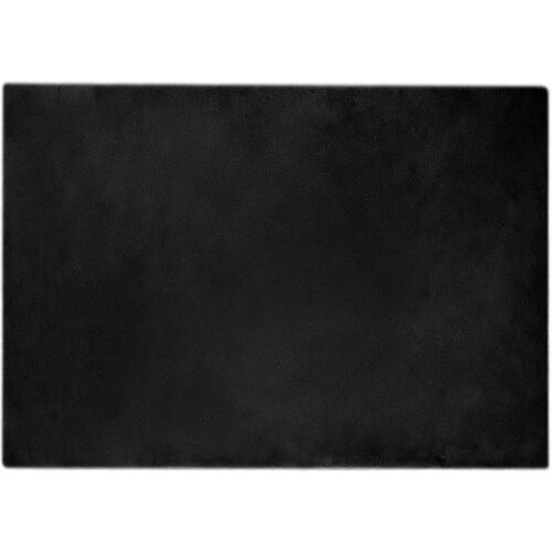 vidaXL Faux Rabbit Fur Rug Crna 140 x 200 cm Poliester Cene