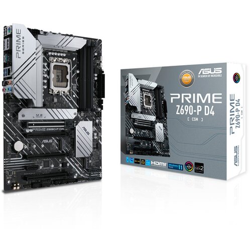Asus MB PRIME Z690-P D4 Intel Z690, LGA1700, 4xDDR4 HDMI, DP, RAID, ATX Slike