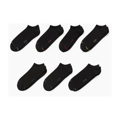 CA muške kratke čarape, set od 7, crne Cene