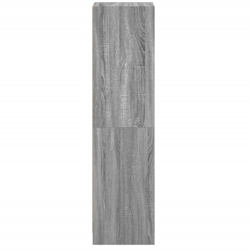  Visoka komoda sa staklenim vratima boja hrasta 35 x 37 x 142 cm Slike