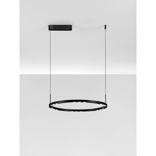 Nova Luce Mat crna LED viseća svjetiljka aluminijska s mogućnosti zatamnjivanja &amp;oslash; 60 cm Lunette &amp;ndash; Slike