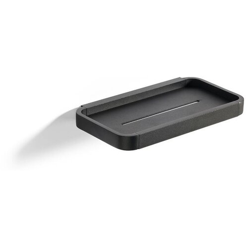 Zone crna kupaonska polica Rim, 22 x 11,4 cm Slike