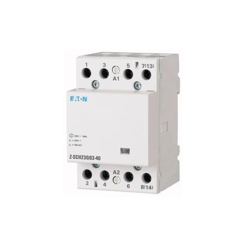 Eaton instalacijski kontaktor 1 St. Z-SCH230/63-20 Nazivni napon: 230 V, 240 V Prebacivanje struje (maks.): 63 A 2 zatvarač Cijene