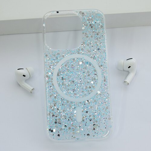  Maska za iPhone 15 Pro Shine Shimmer Mag Case plava Cene
