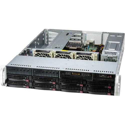 Unknown Supermicro SYS-521E-WR, Silver 4514Y, 32GB DDR5, 480GB Boot M.2 NVMe, IPMI BMC, 2x 1GbE BaseT LoM, 1000W Redundant Ti, TPM, QR Rails Set, 3YR Warranty Cene