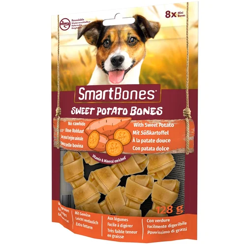 SmartBones 2 + 1 gratis! 3 x - 3 x 8 komada kosti za žvakanje od batata za male pse