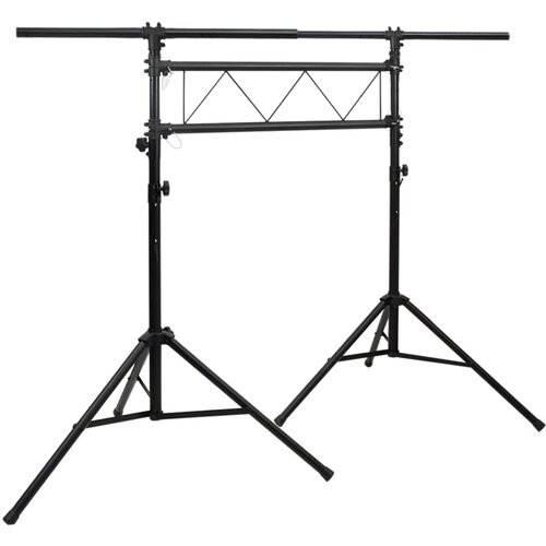 vidaXL Stojalo za luči črno 238x115x(180-300) cm jeklo Cene