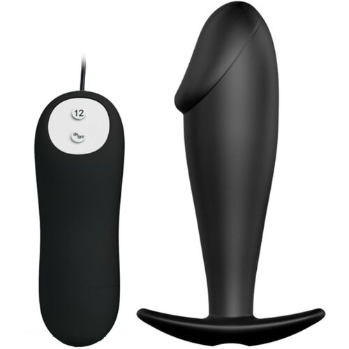 PRETTY LOVE BOTTOM SILICONE ANAL PLUG PENIS DESIGN 12 MODES OF VIBRATION Slike