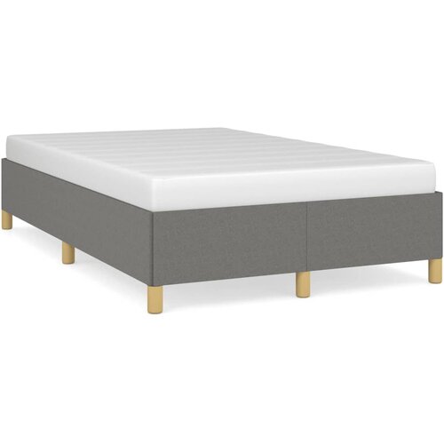 VidaXL Posteljni okvir temno siv 120x190 cm tkanina Slike