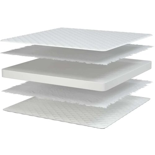 VidaXL Madrac od memorijske pjene bijeli 100 x 200 x 17 cm Slike