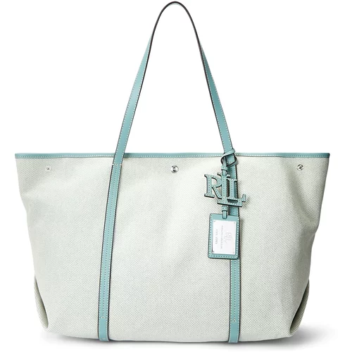 Polo Ralph Lauren Shopper torba 'EMERIE' cijan plava / bijela