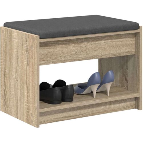  Klupa za hodnik s jastukom Sonoma hrast 63 x 38 x 45 cm - sonoma hrast 63 cm Slike