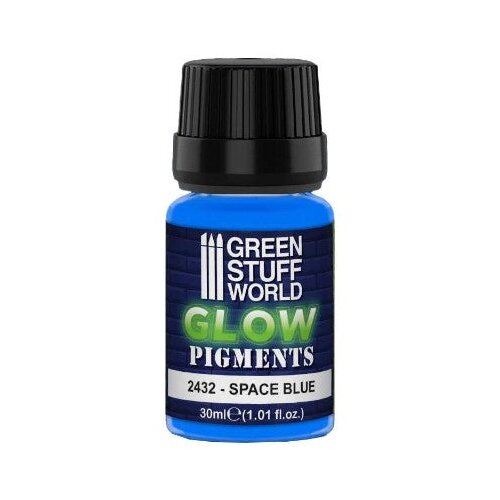 Green Stuff World Glow in the Dark Pigment Space Blue 30ml | Pigment koji svetli u mraku Space Blue 30ml Slike