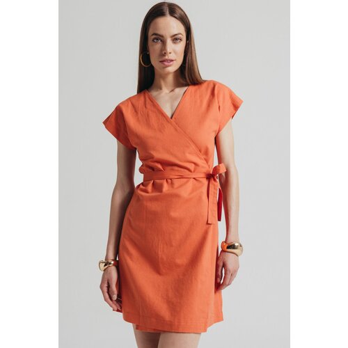 Legendww ženska   narandžasta haljina na preklop 5664-8859-38 Cene