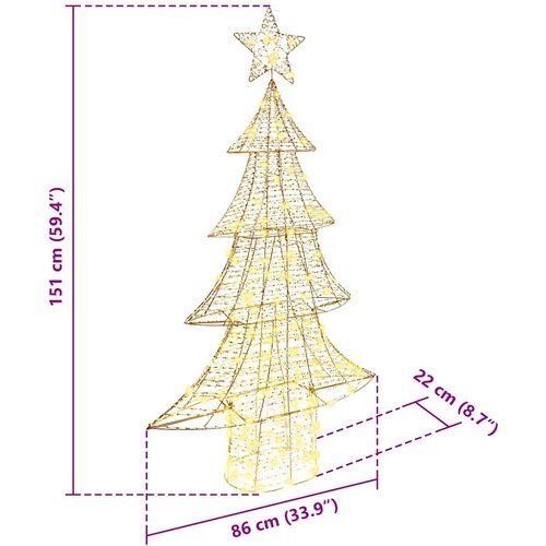  Božićno drvce s 160 LED svjetlima Topla bijela 151 cm PET Slike