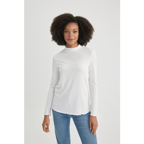 Defacto Regular Fit Ribbed Long Sleeve Top Cene