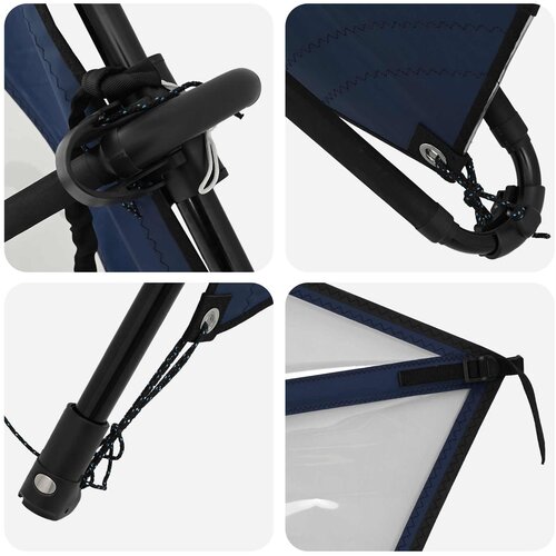  Naduvivi SUP s jedrom APEX 330 x 76 x 15 cm Plava za Slike