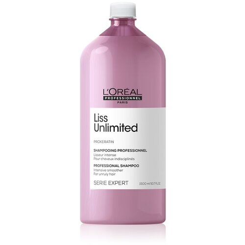 L&amp;acute;Or&amp;eacute;al Paris Serie Expert Liss Unlimited &amp;scaron;ampon za zaglađivanje vlasi za neposlu&amp;scaron;nu kosu 1500 ml Slike