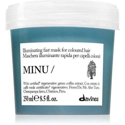 DAVINES Minu Illuminating Mask maska za posvetlitev za barvane lase 250 ml Slike