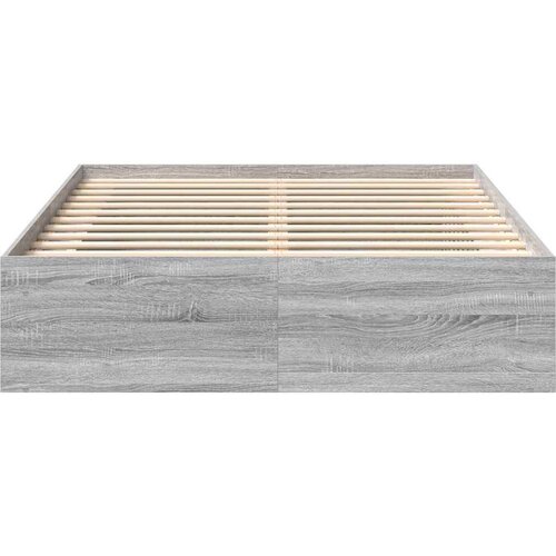  Okvir za krevet boja hrasta 150 x 200 cm veliki bračni Slike