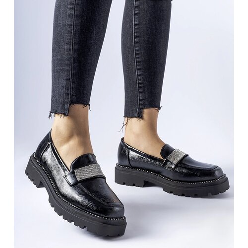 Gemre Black Patent Loafers Fecteau Cene