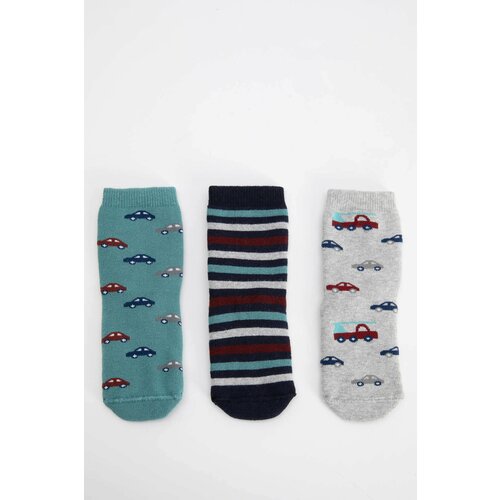 Defacto Baby Boy 3 Piece Cotton Long Socks Slike
