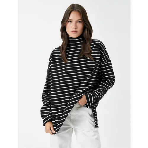 Koton Turtleneck Sweater Long Sleeve Off the Shoulders