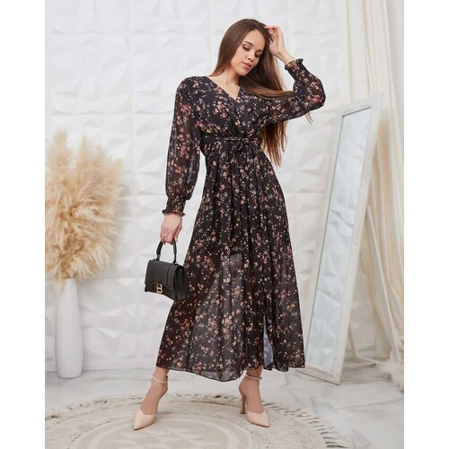 Resti Black patterned women's maxi dress Cijene