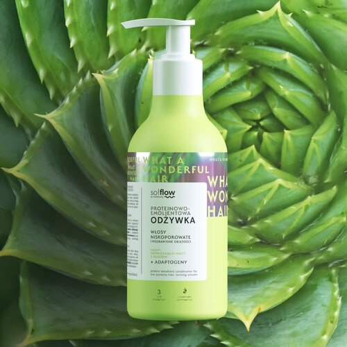 SoFlow Low Porosity Hair Protein-Emollient Conditioner regenerator za kosu bez volumena 400 ml Slike