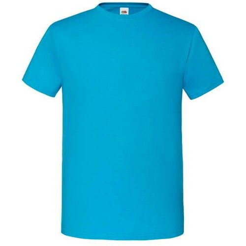 Fruit Of The Loom Blue Iconic Combed Cotton T-shirt with Sleeve Slike