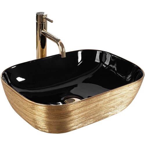 Rea Nadgradni umivaonik Rea Belinda BLACK GOLD BRUSH Cijene