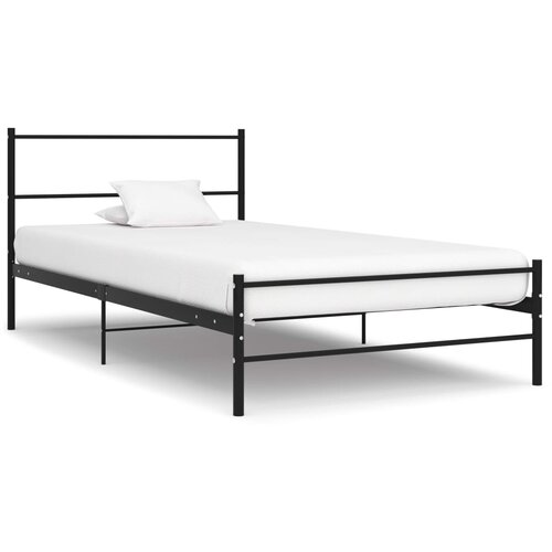  Okvir za krevet crni metalni 100 x 200 cm Cene