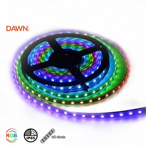  led traka KU-5050D-60-RGB 12V IP65 (5met,14.4W/met,10mm) Cene