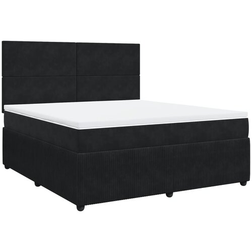 Maison Chic Box spring postelja - Vzmetna postelja z vzmetnico črna 180x200 cm žamet SL10888, (21882501) Cene