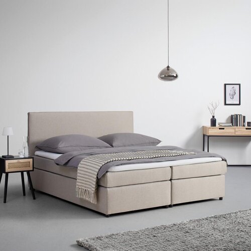 Bessagi Home Postelja Boxspring Melina, Bež, Z Nadvložkom, 180x200 Cene