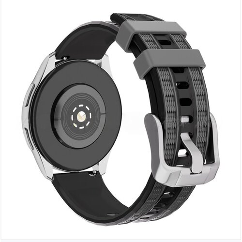 INF Zamenljiva silikonska zapestnica za Huawei GT6 in GT6 Pro, 22mm Black+Grey, (5000264427) Cene