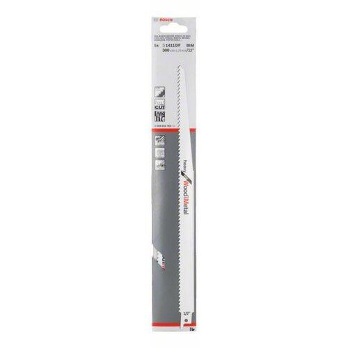 Bosch list vbodne žage s 1411 df bim za les 300X19X0.8 mm 6 zpz Slike