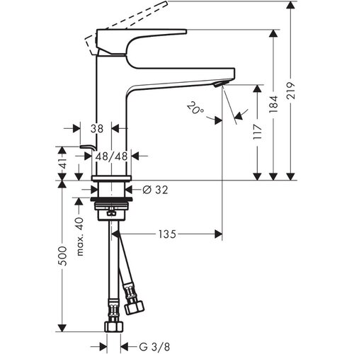 Hansgrohe 32506000 Metropol 110 armatura za umivalnik Cene
