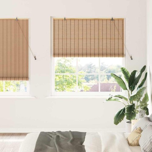 vidaXL Zastore i sjenila Svijetlosmeđa 140 x 220 cm Bambus Cijene