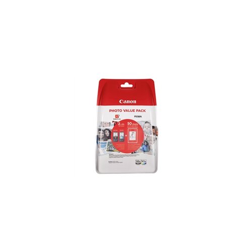 Canon Komplet tinta PG-560XL (crna) + CL-561XL (boja) + papir (GP-501), original Cijene