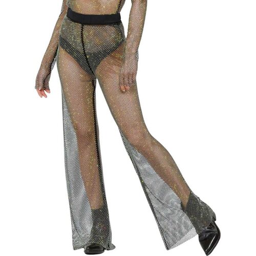 Patrizia Pepe - - Mrežaste ženske pantalone sa cirkonima Slike