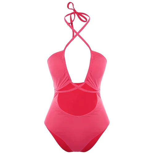 Trendyol Fuchsia Piping Detailed Swimsuit
